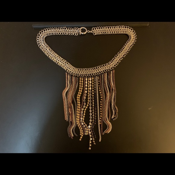 Fashion necklace with rhinestone strings - Picture 8 of 8